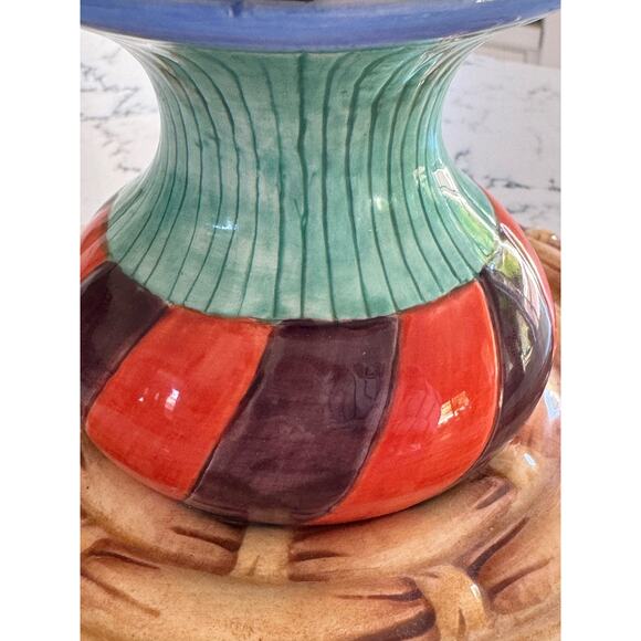 House of Hatten Vintage Hand Painted Ornate Candle Holder - Picture 11 of 11